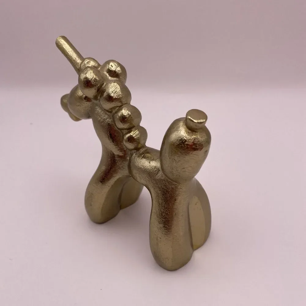Gold Balloon Unicorn Decoration Paperweight Whimsical Desk Decoration‎